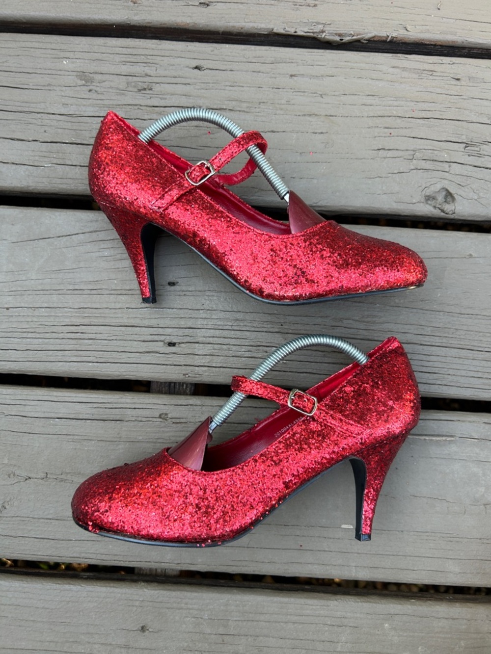 Red Glitter Dorothy Wizard of Oz Heels Shoes  | Size XL (Women’s US 8-9)